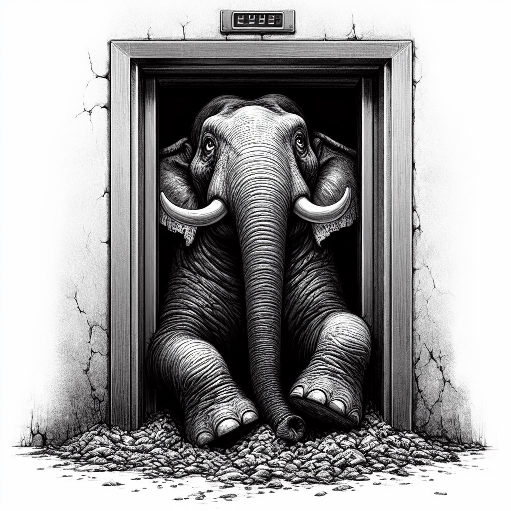 Un elefante en el ascensor…